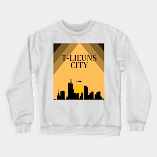 t-lieuns sunset city Crewneck Sweatshirt